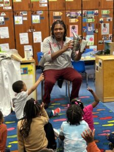 trey teaching young kids